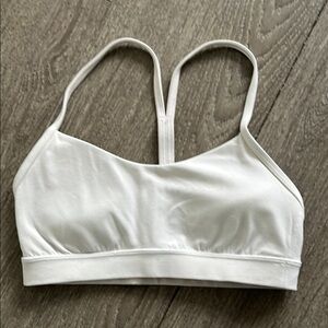 Women's White Sports Bra